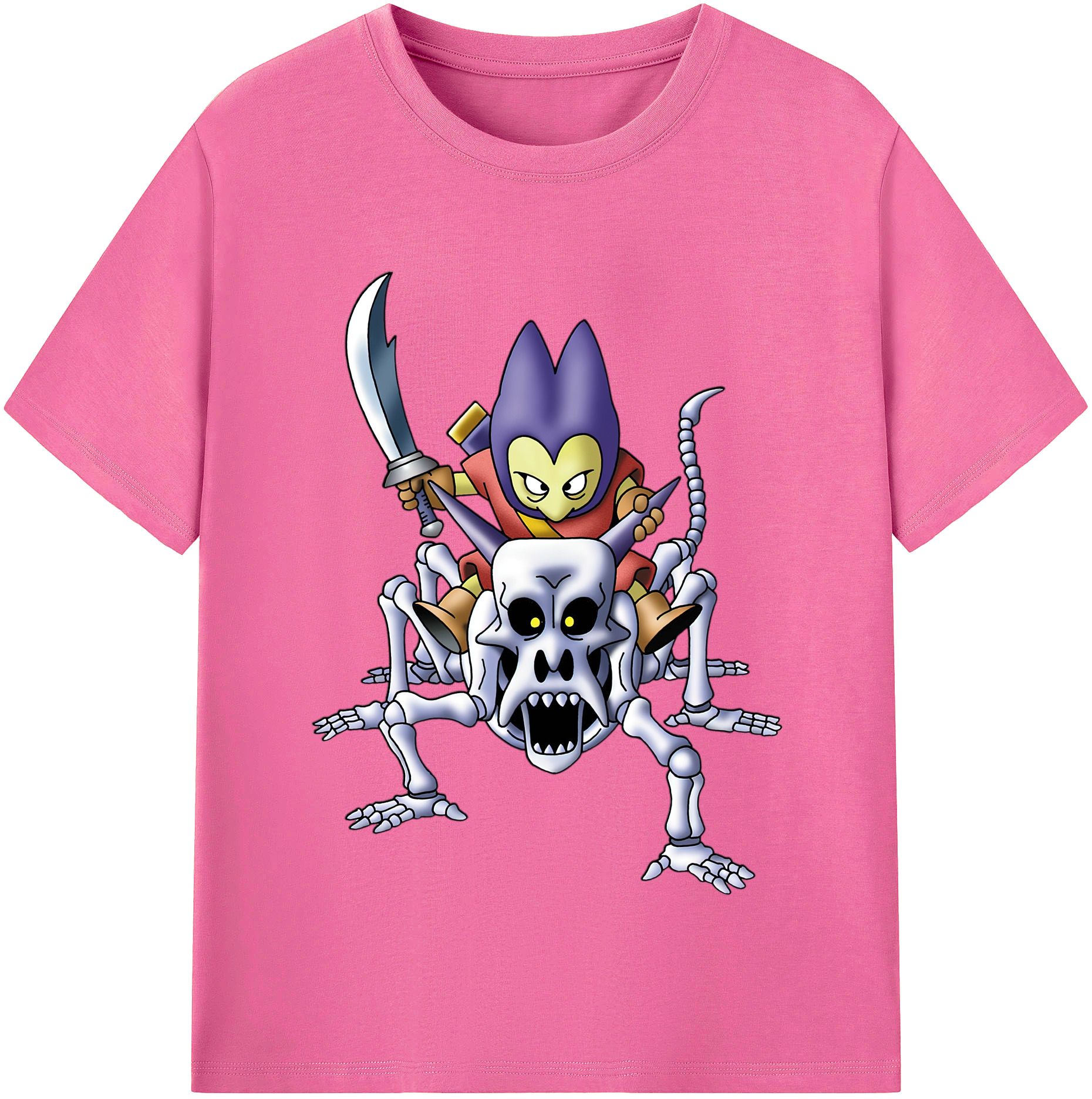 （画像用） ドラゴンクエスト Doragon Kuesuto Dragon Quest レディースカジュアルプリントTシャツ（綿100％）